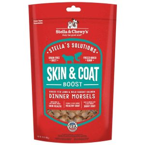 Stella & Chewy's Dog Freeze-Dried Raw Stella's Solutions, Skin & Coat Boost Dinner Morsels, 13 Ounce