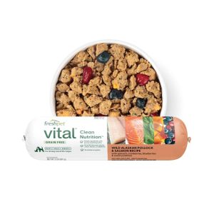 Freshpet Vital, Fresh Dog Food, Grain Free Wild Alaskan Pollock & Salmon Recipe Roll, 2 Pounds - Not
