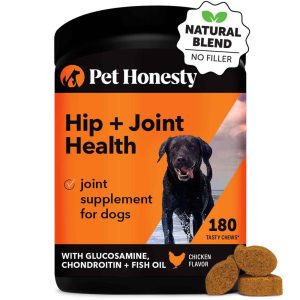 Pet Honesty Hip+Joint Health Chicken Dog Supplement, 180 Count, 19 Ounces