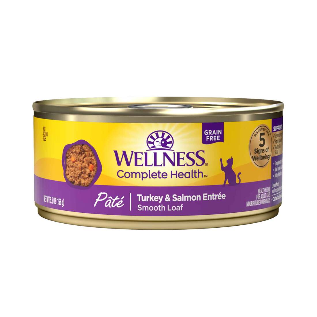 Wellness Complete Health Grain Free Canned Cat Food, Pate - Image 2