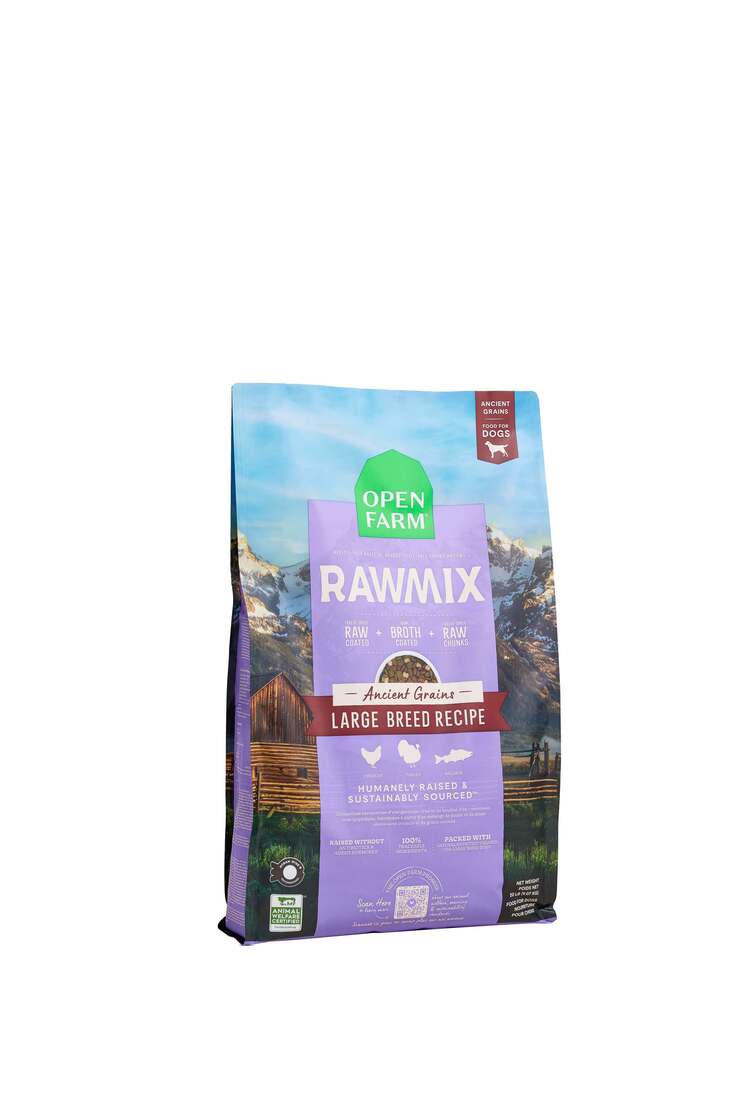 Open Farm Rawmix Large Breed Dry Dog Food, Ancient Grains, 20 Pounds