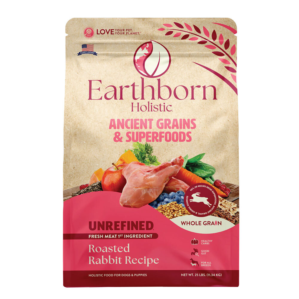 Earthborn Holistic ® Ancient Grain Roasted Rabbit Dry Dog Food, 25 Pounds