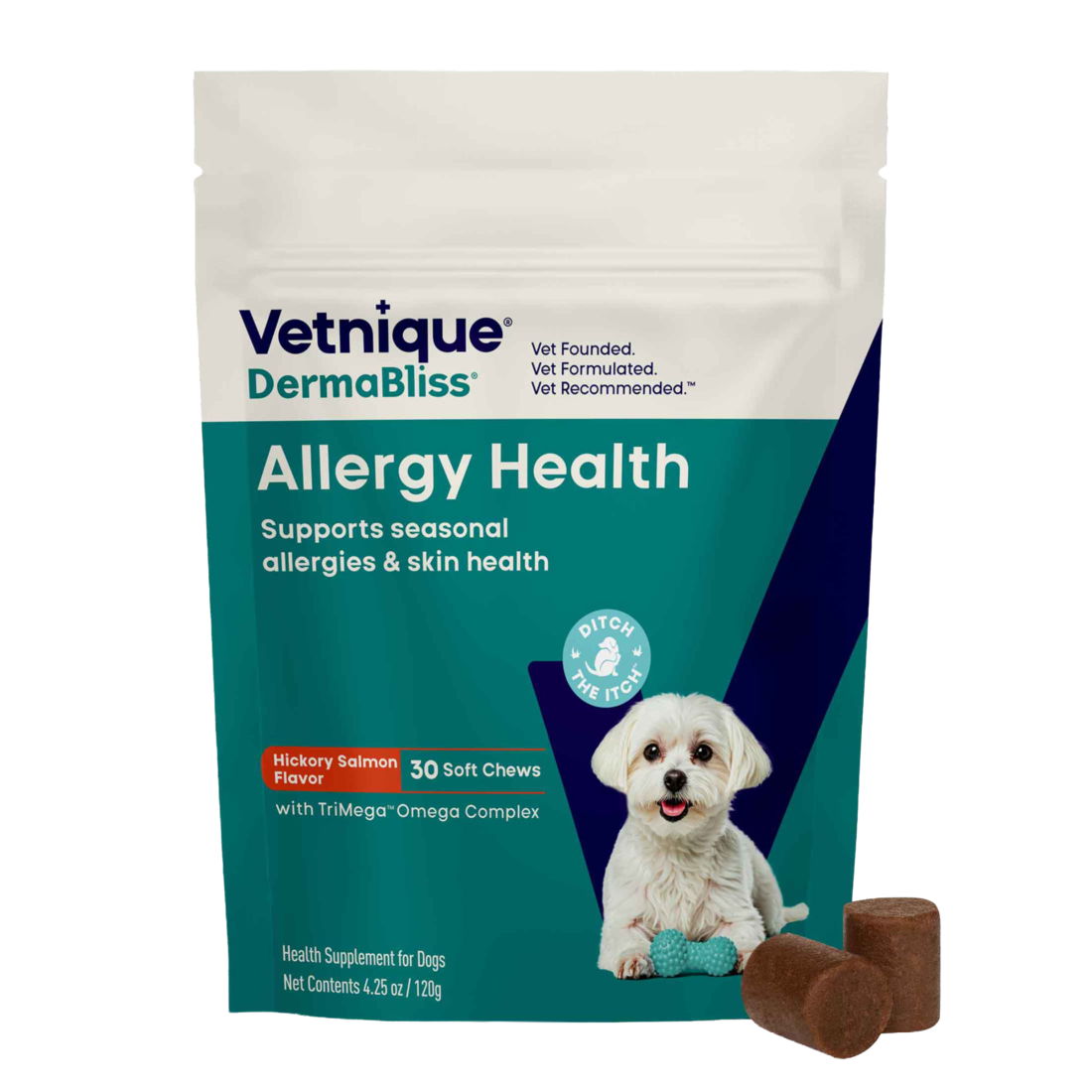 Dermabliss Allergy Relief Soft Chew, Hickory Salmon