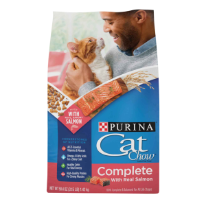 Purina Cat Chow Complete With Salmon Cat Food Dry Formula -  3.15 Pounds