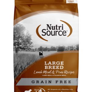 NutriSource Grain Free Large Breed Dry Dog Food, Lamb, 26 Pounds