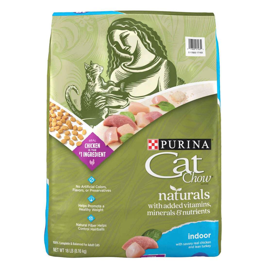 Purina Cat Chow Naturals Plus Vitamins & Minerals Cat Food, Indoor