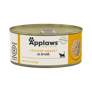Applaws Natural Wet Cat Food, Chicken Breast in Broth, 2.47 Ounces