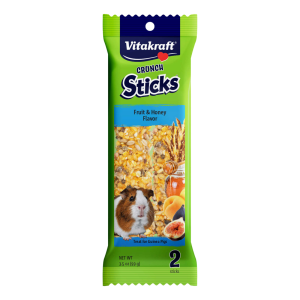 Vitakraft Triple Baked Crunch Sticks for Guinea Pigs with Fruit and Honey, 3.5 Ounces