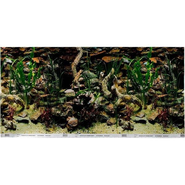Penn Plax Double Sided Aquarium Background Tropical