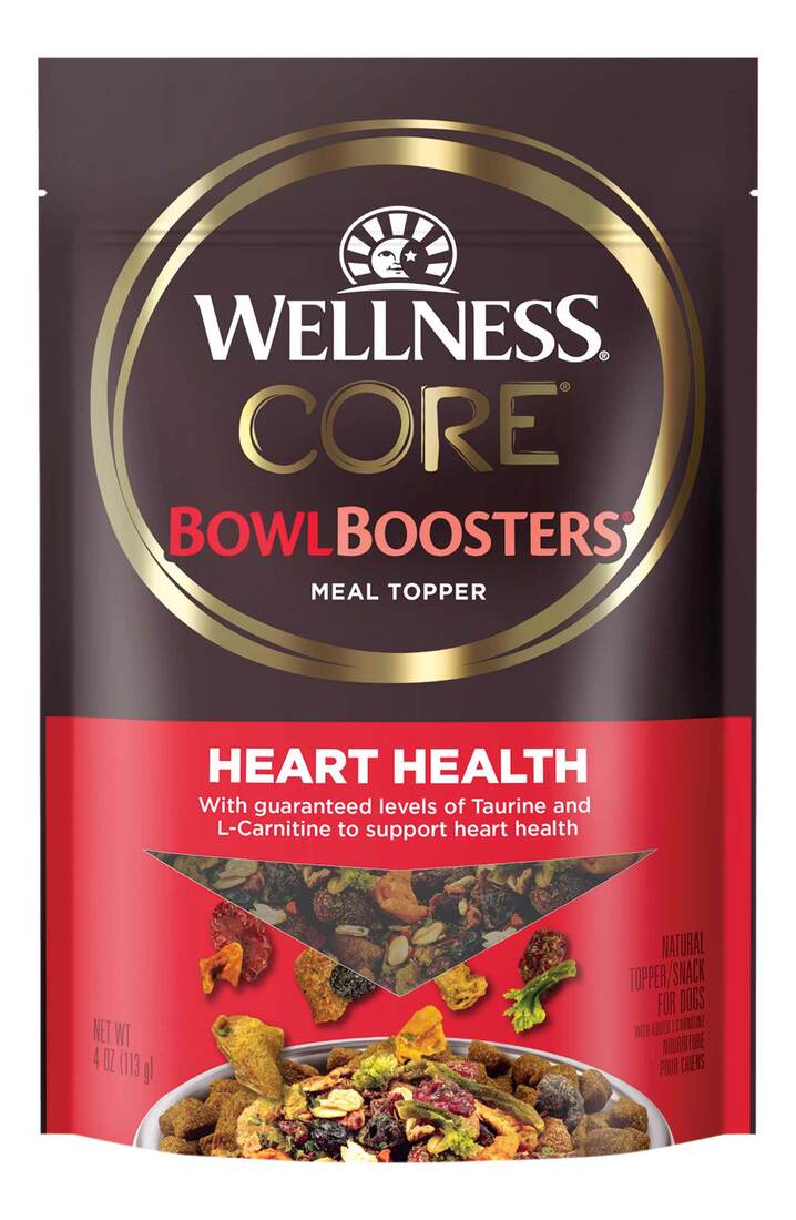 Wellness CORE Bowl Boosters Heart Health Dog Food Topper, 4 Ounce Bag