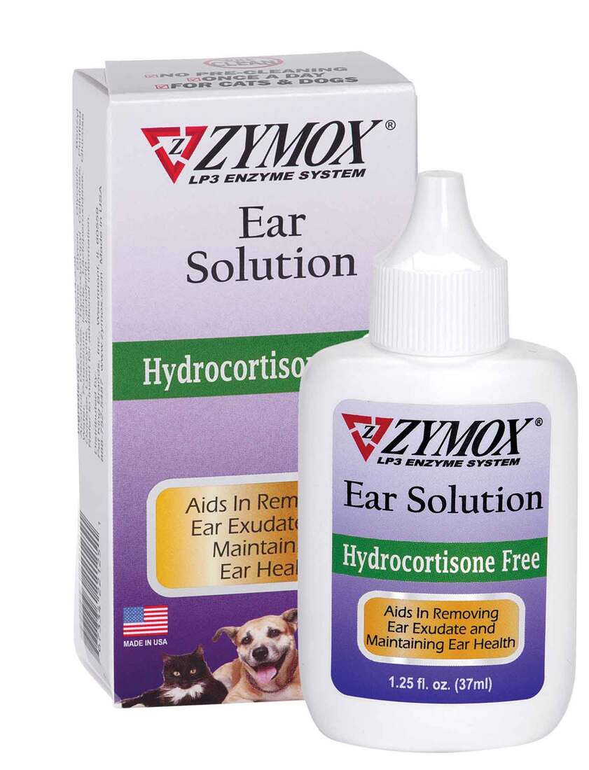 ZYMOX Ear Solution Hydrocortisone Free, 1.25 Ounces