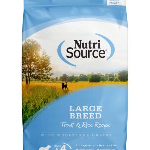 NutriSource Large Breed Dry Dog Food, Trout and Rice, 26 Pounds