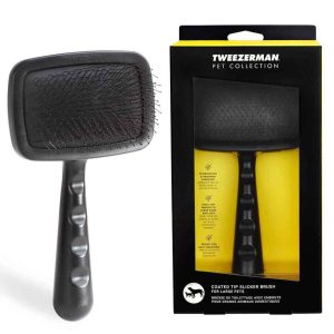 Tweezerman Dog Grooming Coated Tip Slicker Brush