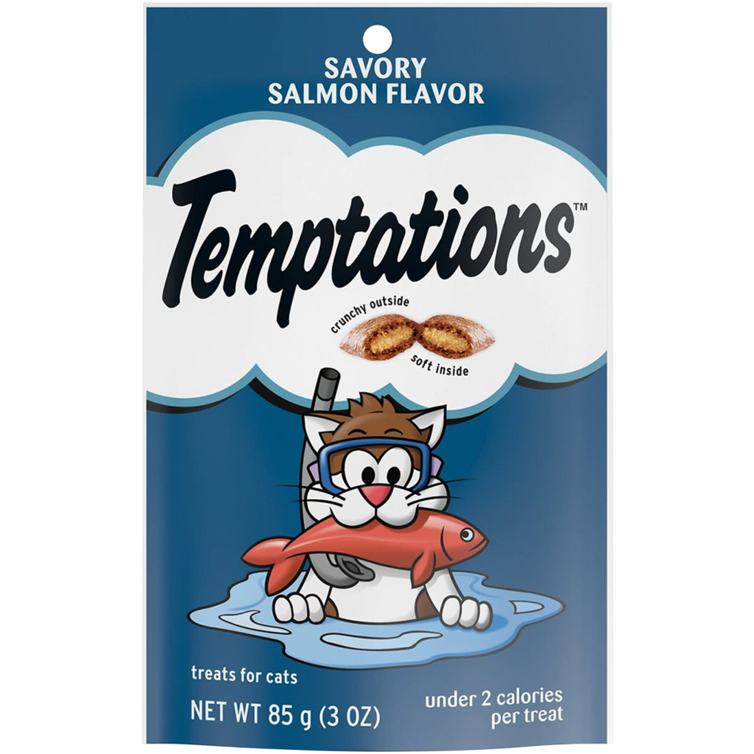 Temptations Classic Treats for Cats Savory Salmon Flavor, 3 Ounces