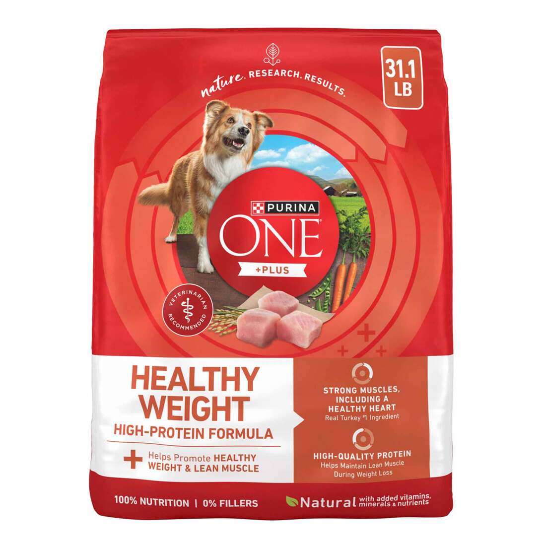 Purina ONE Natural, Weight Control Dry Dog Food, +Plus Healthy Weight Formula