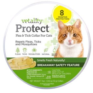 Tevra Vetality Protect Flea and Tick Cat Collar, 2 Count