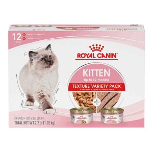 Royal Canin® Feline Health Nutrition Kitten Canned Wet Cat Food Variety Pack, 12 Pack, 3 Ounce Cans