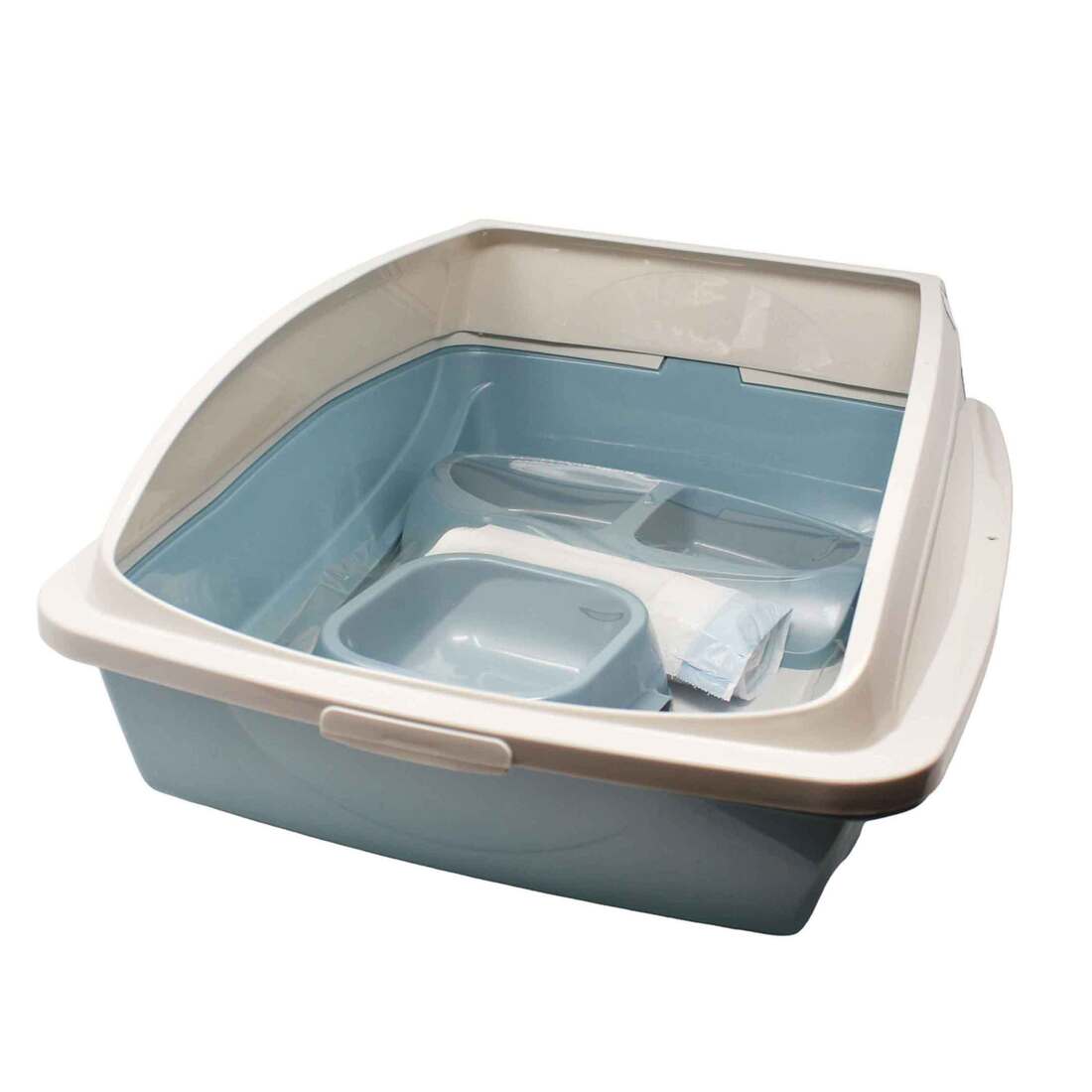 Van Ness Cat Starter Kit (Frame Pan, Litter Scoop, Single Dish, Double Dish, and Cat Pan Liners)