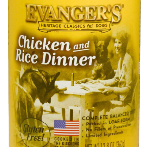 Evangers Heritage Classic Chicken and Rice Wet Dog Food, 12.5 Ounces