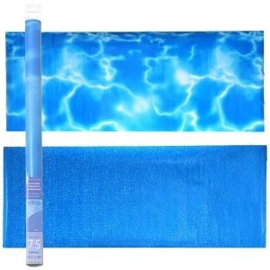 Penn Plax Double Sided Aquarium Background Blue Bubble/Tropical Reflections