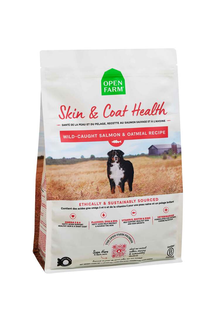 Open Farm Skin and Coat Health Dry Dog Food, Salmon and Oatmeal
