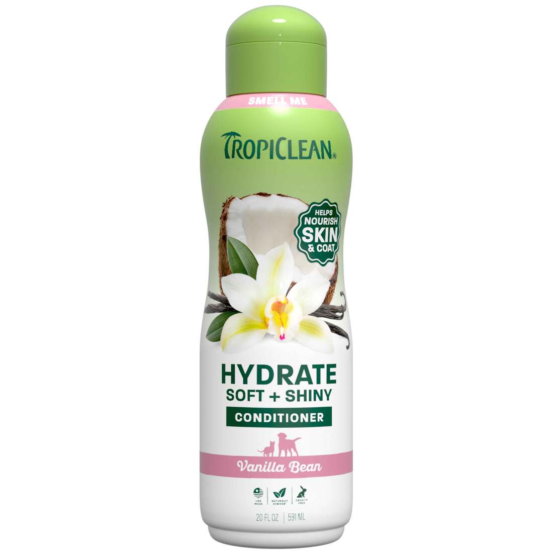 TropiClean Kiwi & Cocoa Butter Pet Conditioner, 20 ounce