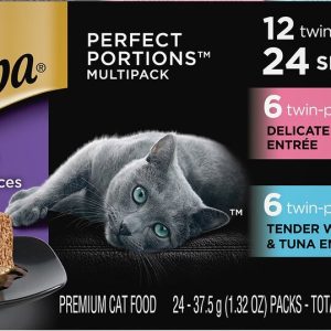 Sheba Perfect Portions™ Wet Cat Food, Grain Free Delicate Salmon and Tender Whitefish & Tuna Variety