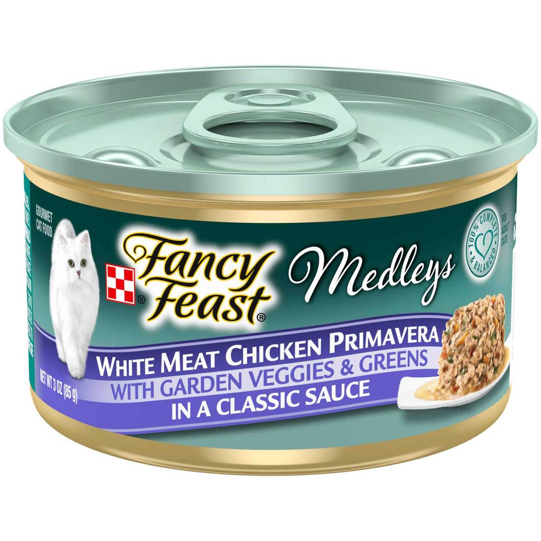 Purina Fancy Feast Medleys Wet Cat Food, White Meat Chicken Primavera With Tomatoes, Carrots and Spi