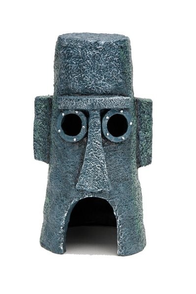 Penn Plax SpongeBob Squidwards Easter Island Aquarium Ornament
