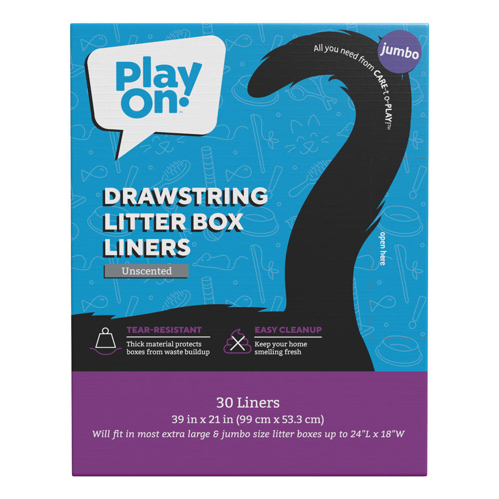 Play On Drawstring Cat Litter Liner, Unscented - Image 2