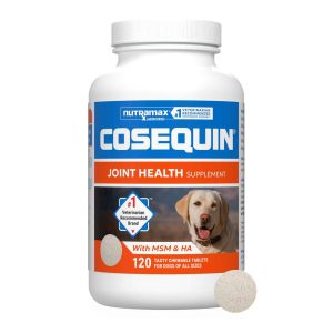 Nutramax Cosequin Maximum Strength Joint Health Supplement for Dogs, 120 Chewable Tablets