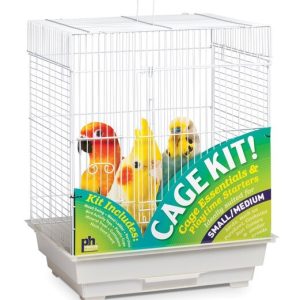 Prevue Pet 18 X 14 Inch Square Top White Keet Kit