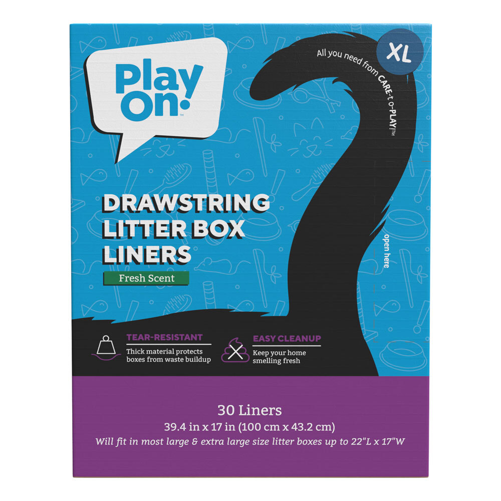 Play On Drawstring Cat Litter Liner Fresh Scent - Image 3