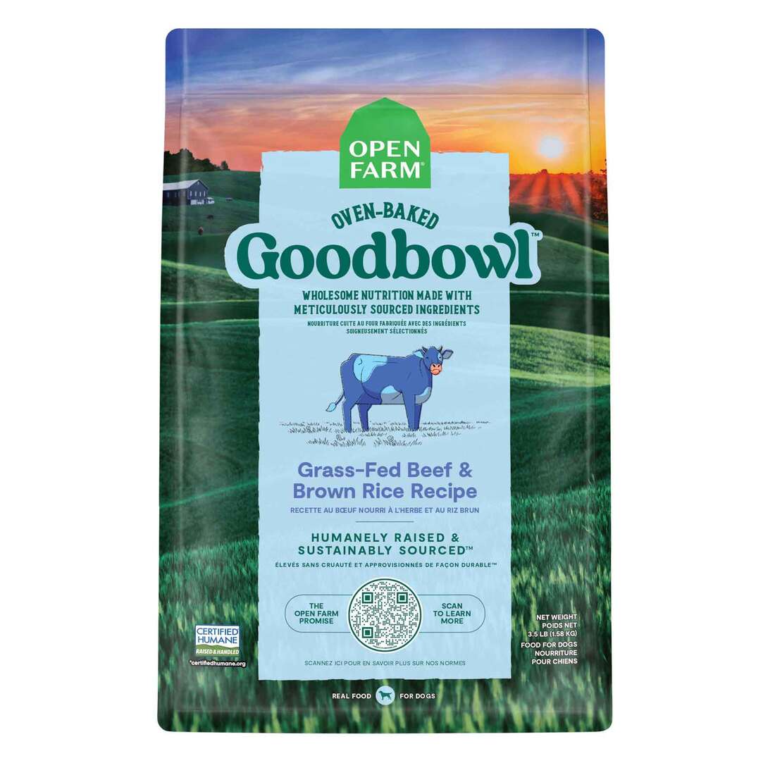 Open Farm Goodbowl Dry Dog Food, Beef and Brown Rice, 3.5 Pounds