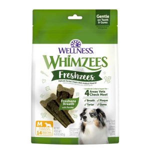 Wellness® WHIMZEES Freshzees™ Fresh Breath Natural Dog Dental Treats, Medium Breed, 14 Count