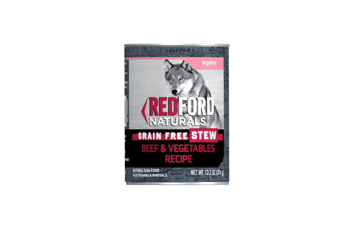 Redford Naturals Grain Free Stew Puppy Beef & Vegetables Recipe Wet Dog Food, 13.2 Ounces