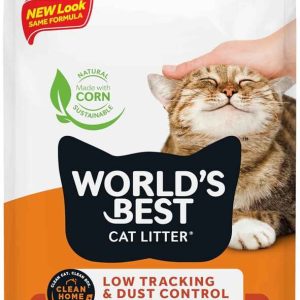 World's Best Cat Litter Low Tracking & Dust Control Multiple Cat, Unscented, 15 Pounds