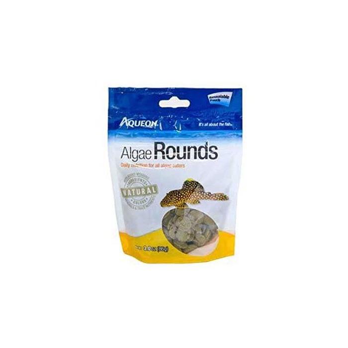 Aqueon Algae Rounds Fish Food, 3 Ounces
