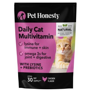 Pet Honesty Daily Cat Multivitamin, 3.7 Ounces, 30 Day Supply