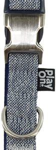 Play On Dog Collar, Chambray