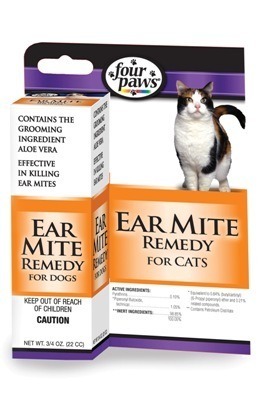Four Paws® Earmite Treatment for Cats, 1 Ounce Bottle