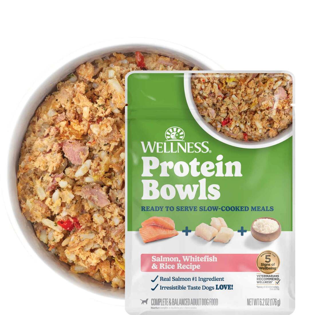Wellness Protein Bowls, Slow Cooked Adult Wet Dog Food - Image 4