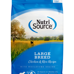 NutriSource Large Breed Dry Dog Food, Chicken and Rice, 26 Pounds