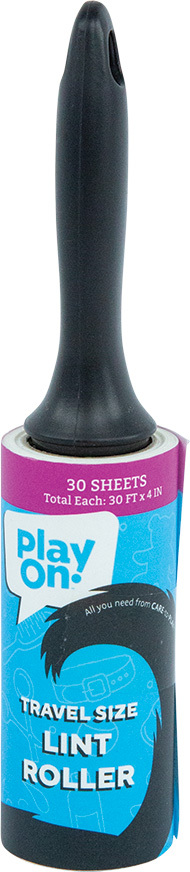 Play On Travel Size Lint Roller, 30 Sheets