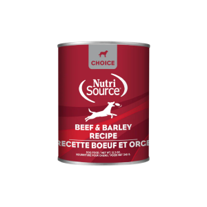 Nutrisource Choice Wet Dog Food, Beef and Barley, 12.3 Ounces