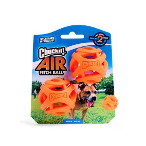 Chuckit! Air Fetch Ball Dog Toy, Medium (2 Pack)