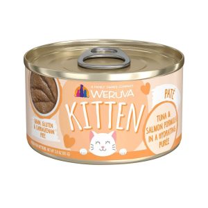 Weruva Kitten, Tuna and Salmon In Puree, Wet Cat Food, 3 Ounces