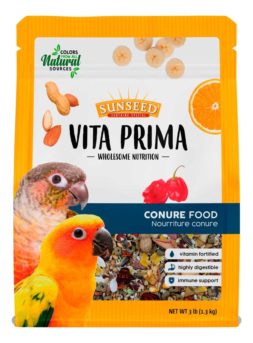 SUNSEED VITA PRIMA™ Wholesome Nutrition Conure Food 3 Pounds