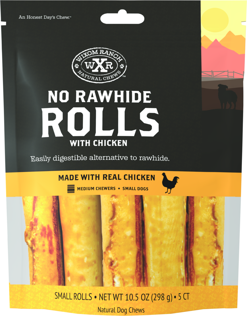 Wixom Ranch Natural Chews No Rawhide Rolls With Chicken, Small - Image 2