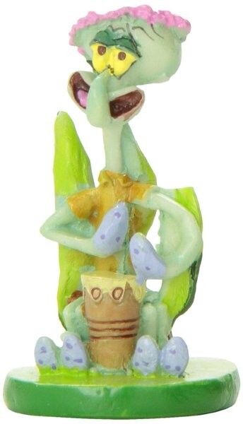 Penn Plax SpongeBob Mini Squidward Aquarium Ornament